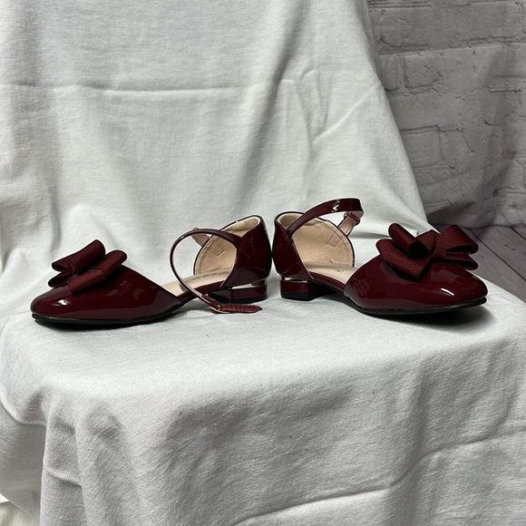 Girls burgundy patent shoes - Picture 3 of 5